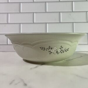 Vintage Pfaltzgraff Ceramic Cream Floral Design Vegetable Bowl‎ 011  Kitchenware